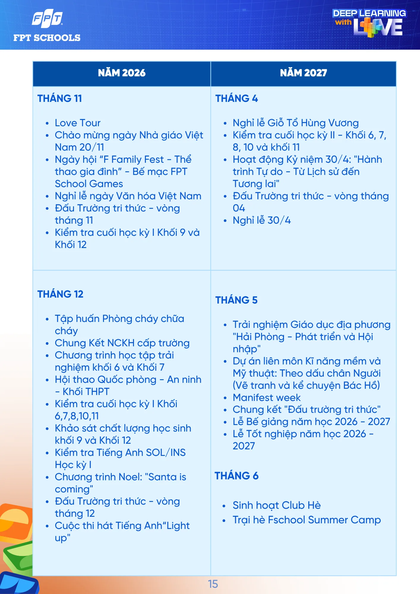 Sổ tay Học sinh năm học 2026 - 2027 | FPT Schools