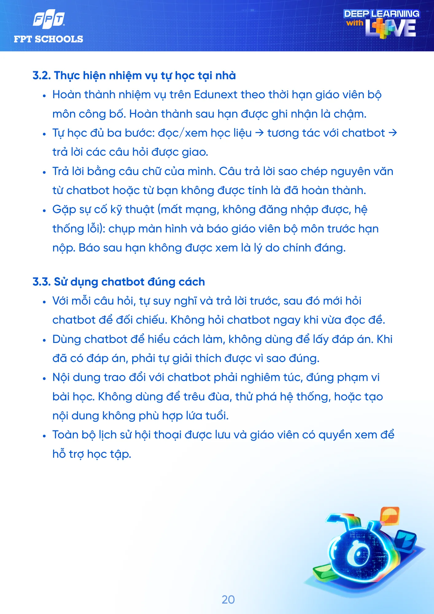 Sổ tay Học sinh năm học 2026 - 2027 | FPT Schools