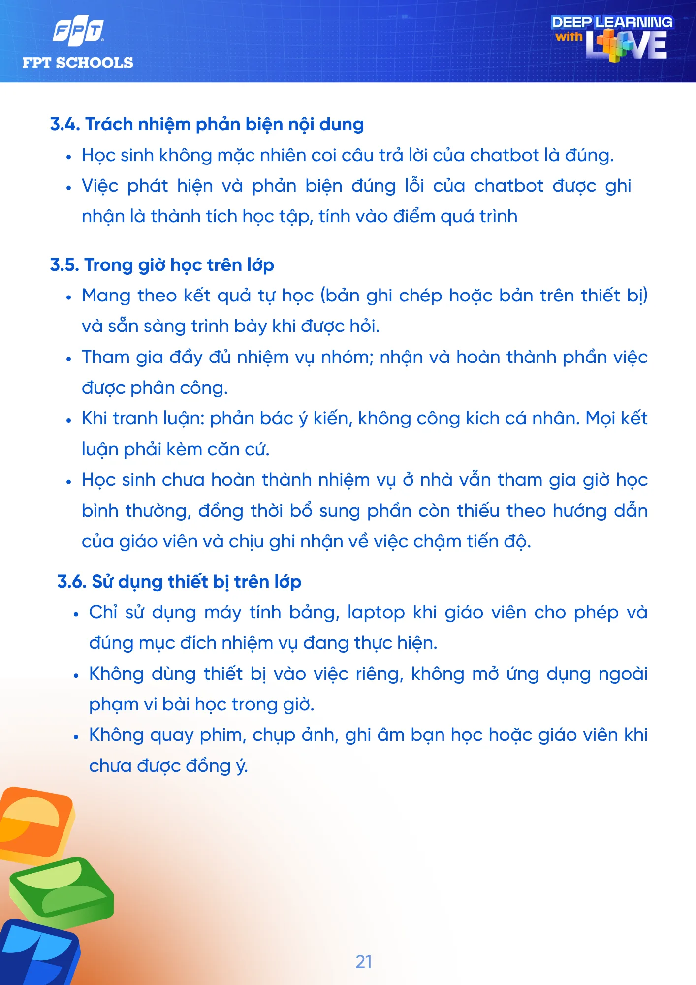Sổ tay Học sinh năm học 2026 - 2027 | FPT Schools