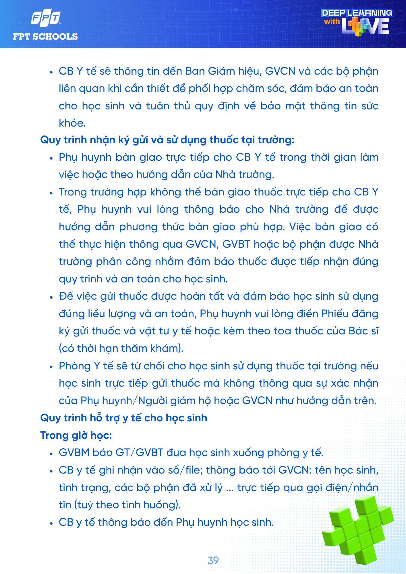 Sổ tay Học sinh năm học 2026 - 2027 | FPT Schools