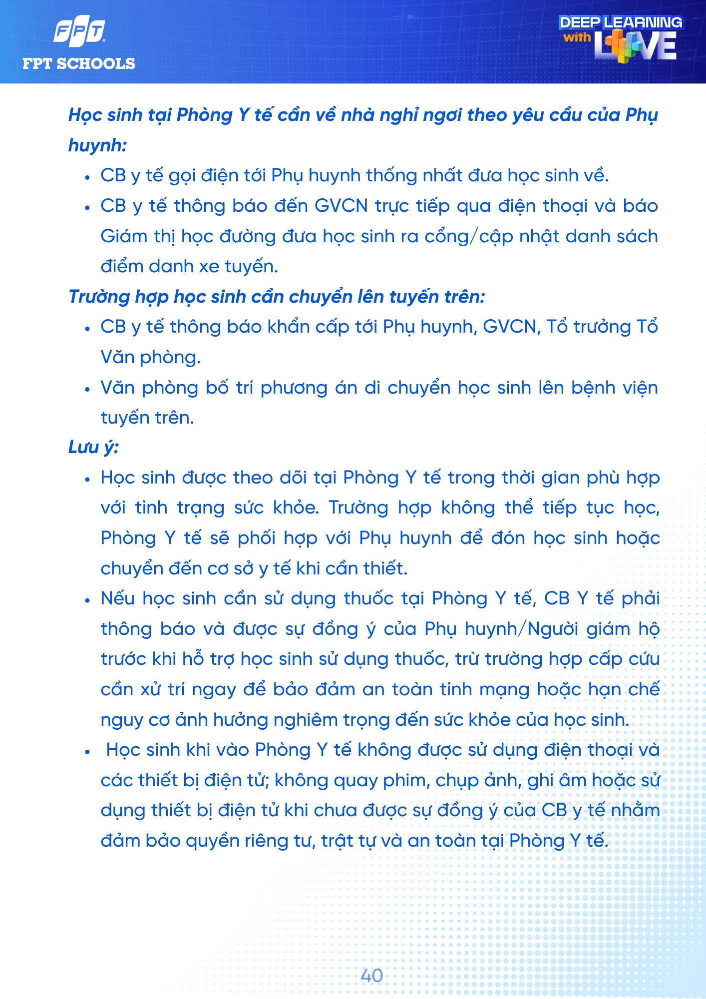 Sổ tay Học sinh năm học 2026 - 2027 | FPT Schools