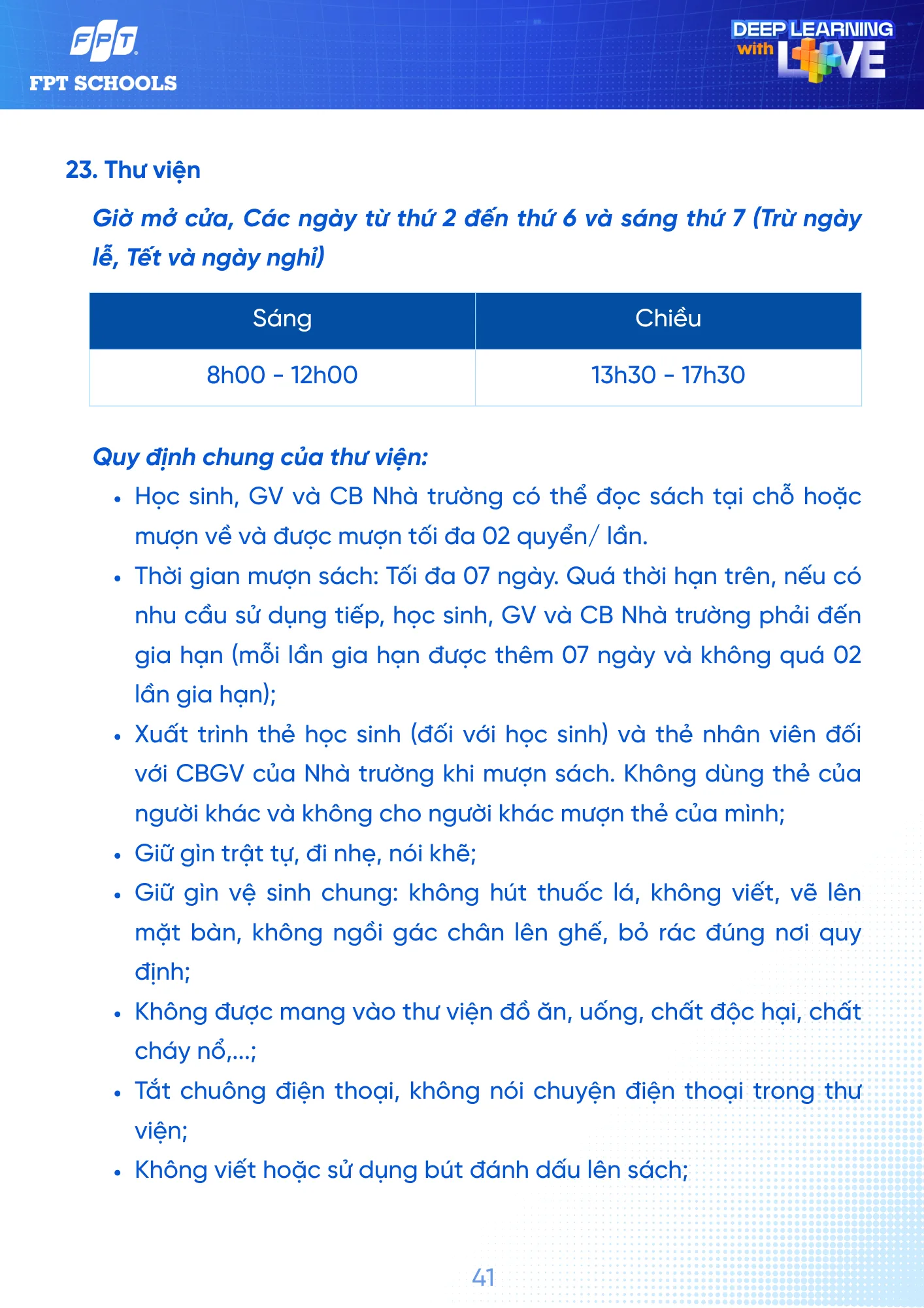 Sổ tay Học sinh năm học 2026 - 2027 | FPT Schools