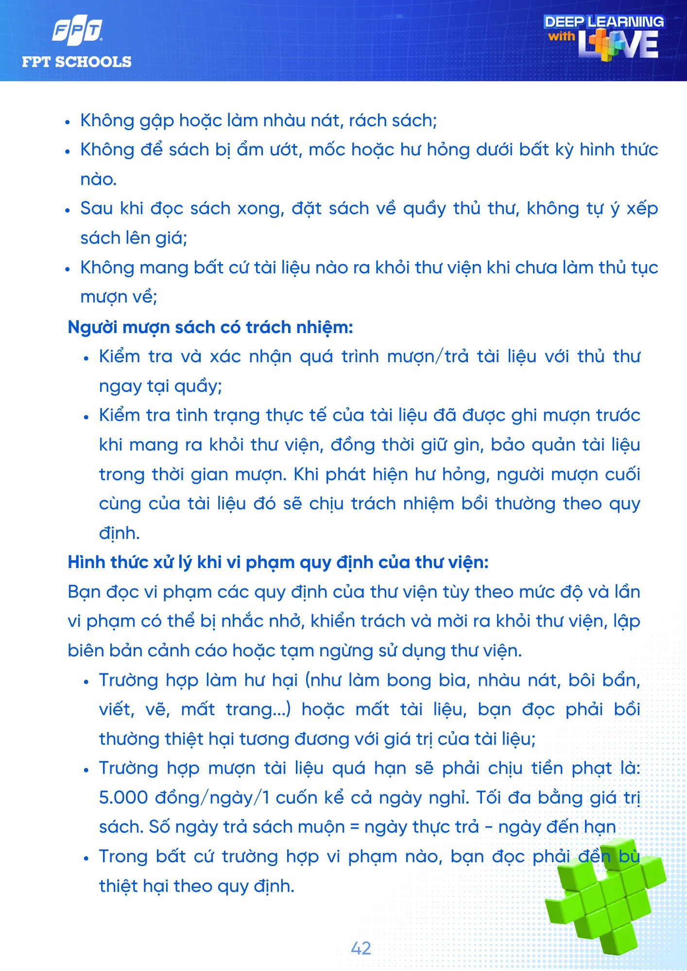 Sổ tay Học sinh năm học 2026 - 2027 | FPT Schools