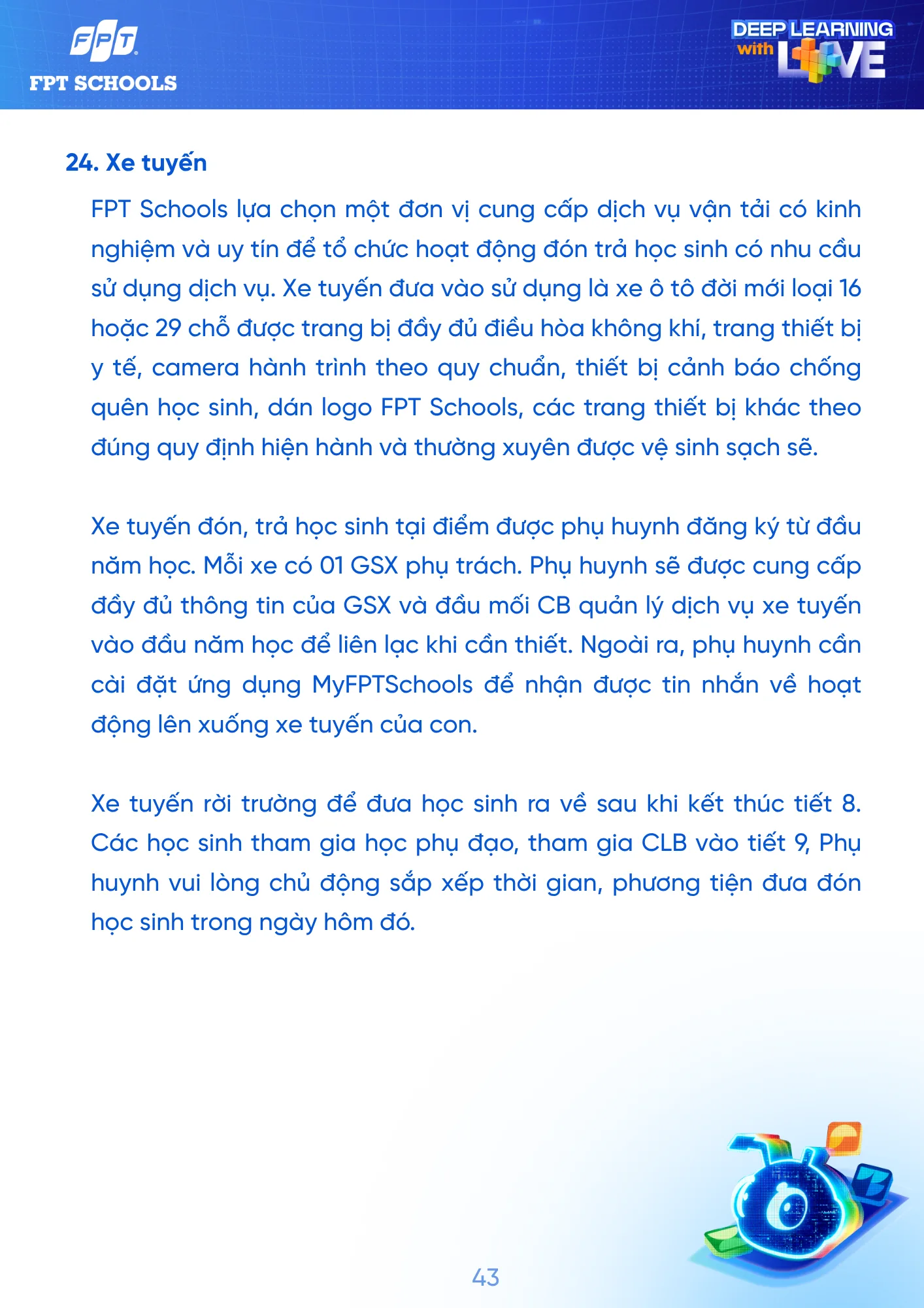 Sổ tay Học sinh năm học 2026 - 2027 | FPT Schools