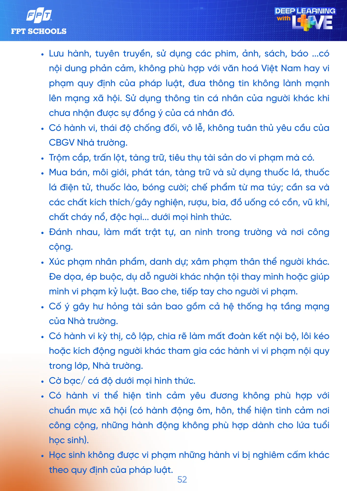Sổ tay Học sinh năm học 2026 - 2027 | FPT Schools