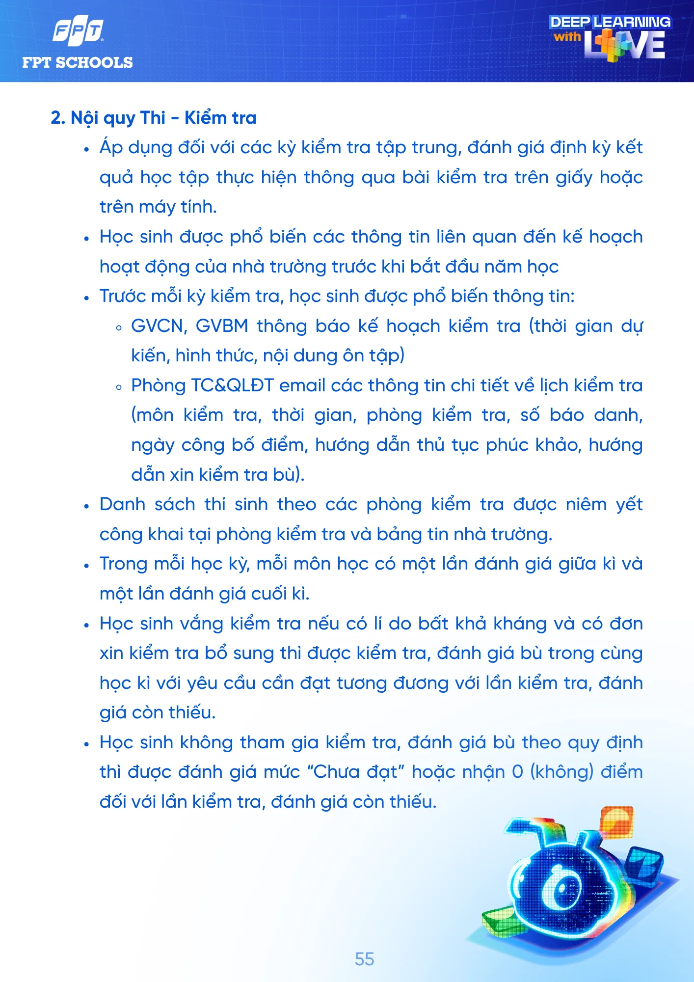 Sổ tay Học sinh năm học 2026 - 2027 | FPT Schools