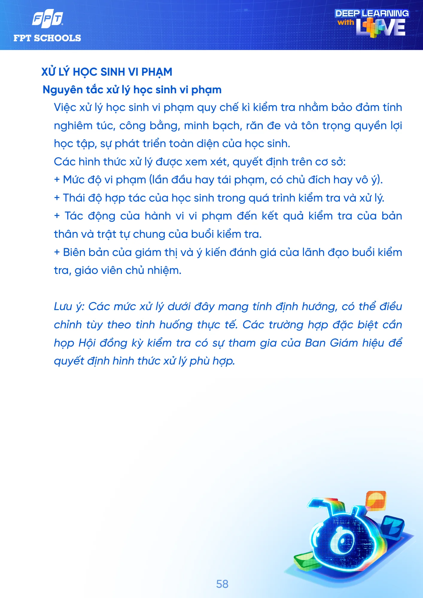 Sổ tay Học sinh năm học 2026 - 2027 | FPT Schools