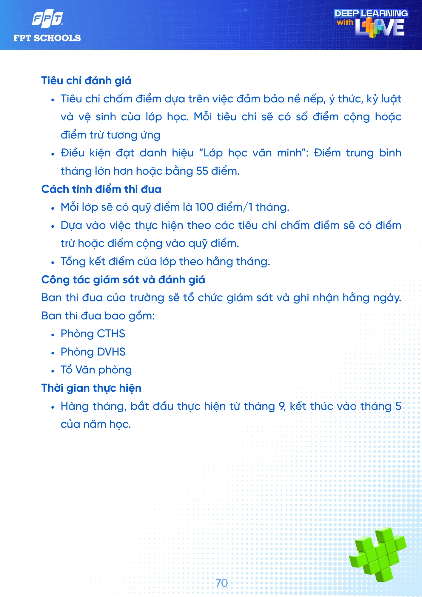 Sổ tay Học sinh năm học 2026 - 2027 | FPT Schools