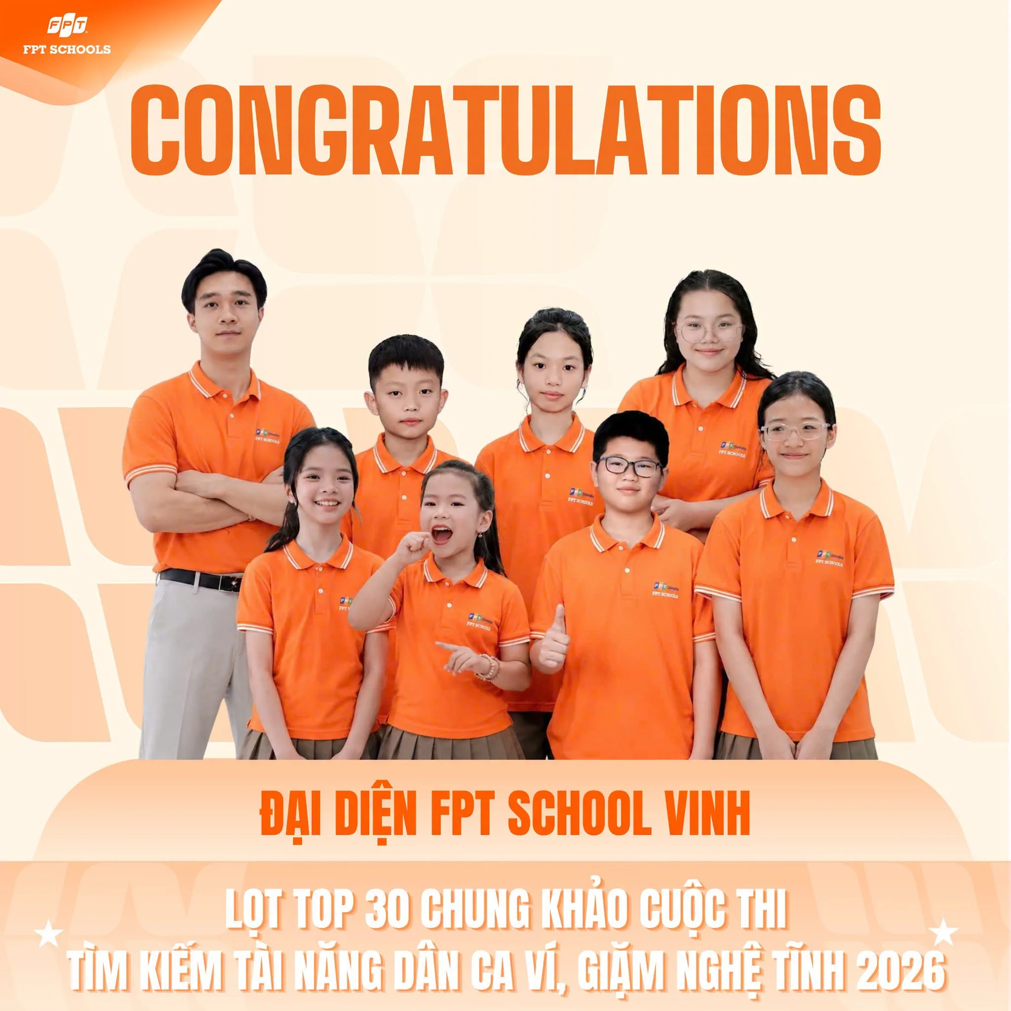 Học sinh FPT Schools lọt Top 30 Cuộc thi "Tìm kiếm tài năng Dân ca Ví, Giặm Nghệ Tĩnh" năm 2026 | FPT Schools
