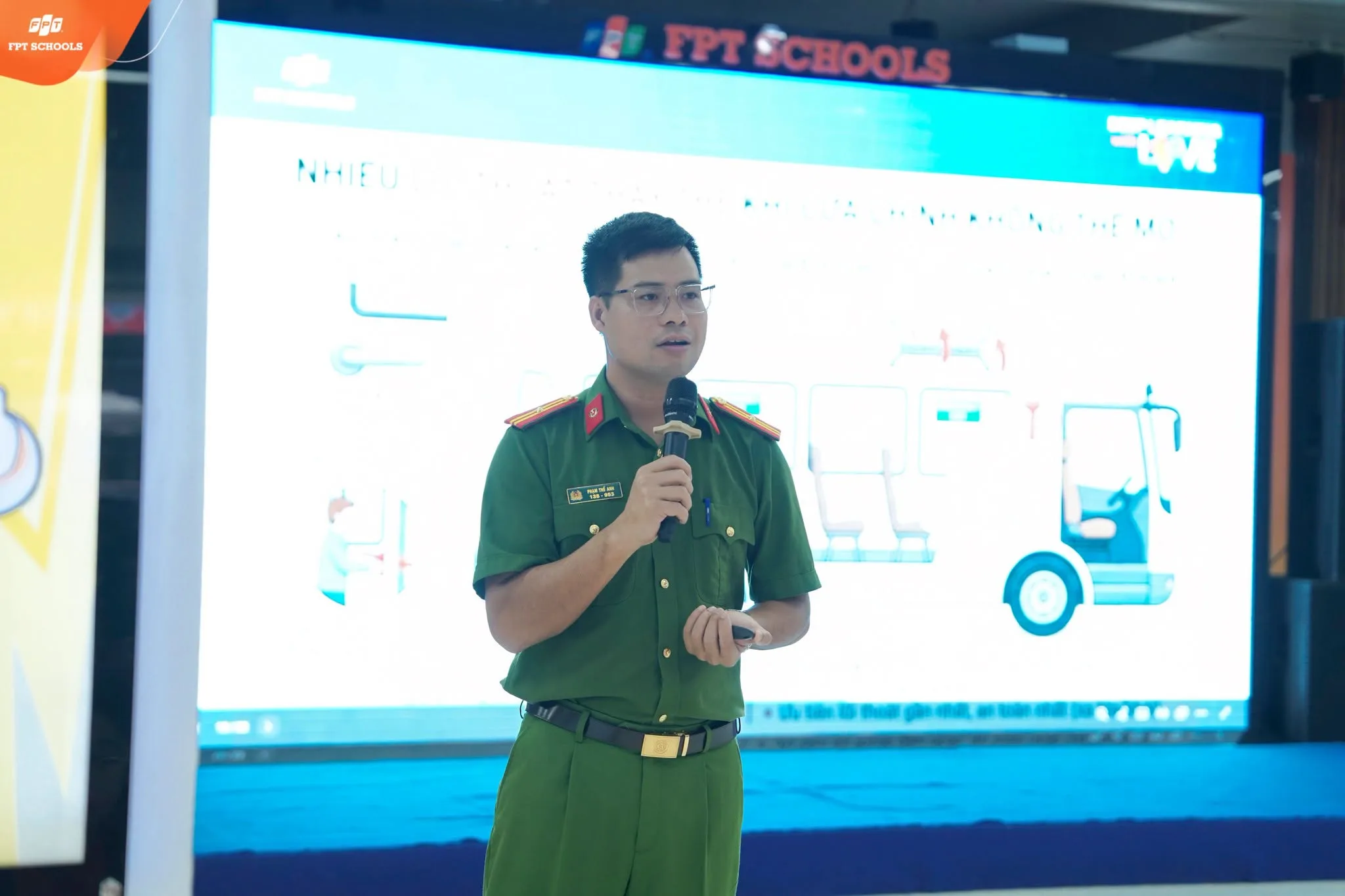 Tập huấn kỹ năng an toàn xe tuyến tại FPT School Hải Phòng