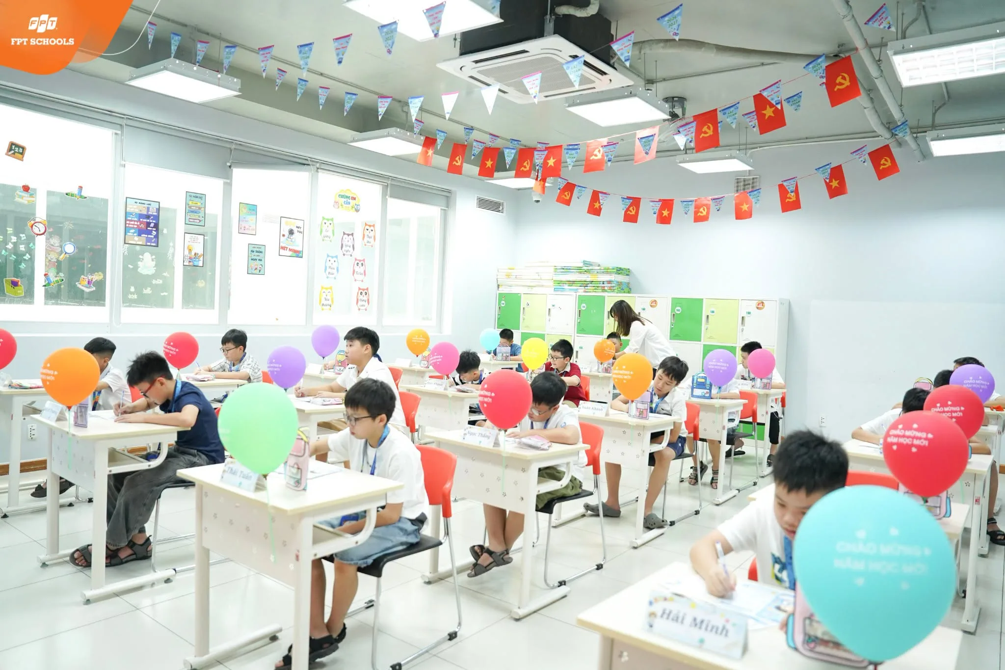 Học sinh Khối 6 K5 FPT School Hải Phòng trong ngày đầu nhập trường