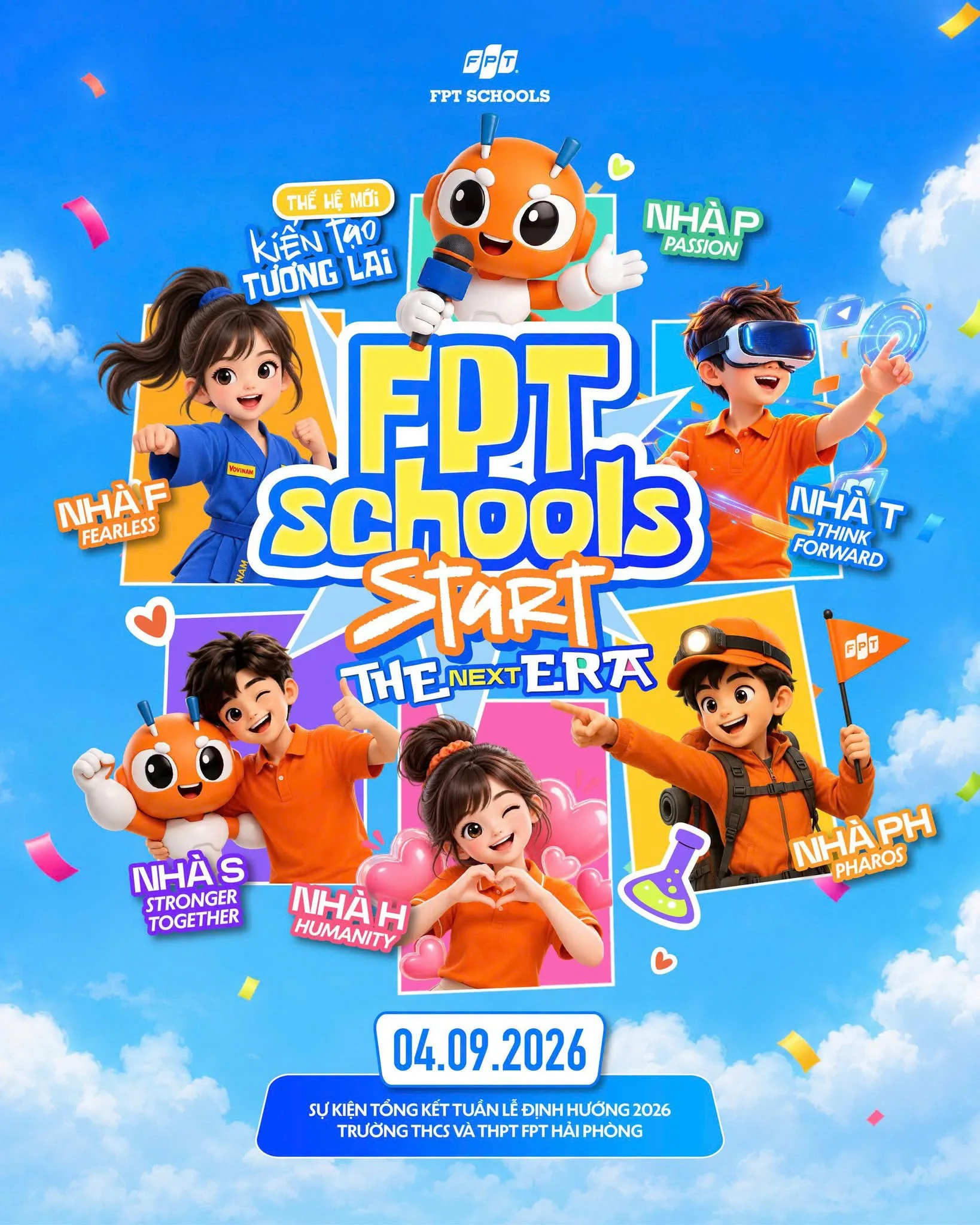 FPT School Hải Phòng: 6 Nhà sẵn sàng bùng nổ tại FPT Schools Start 2026 | FPT Schools