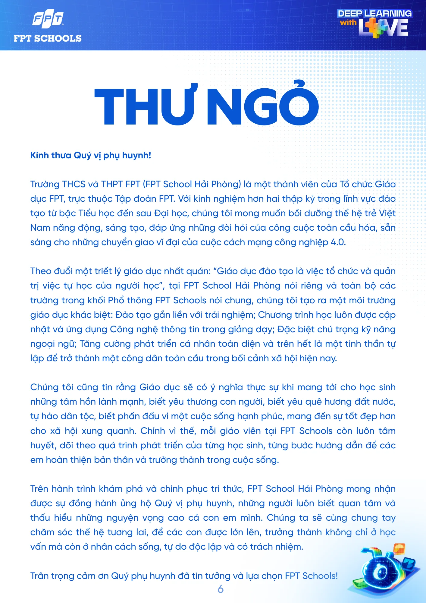Sổ tay Học sinh năm học 2026 - 2027 | FPT Schools