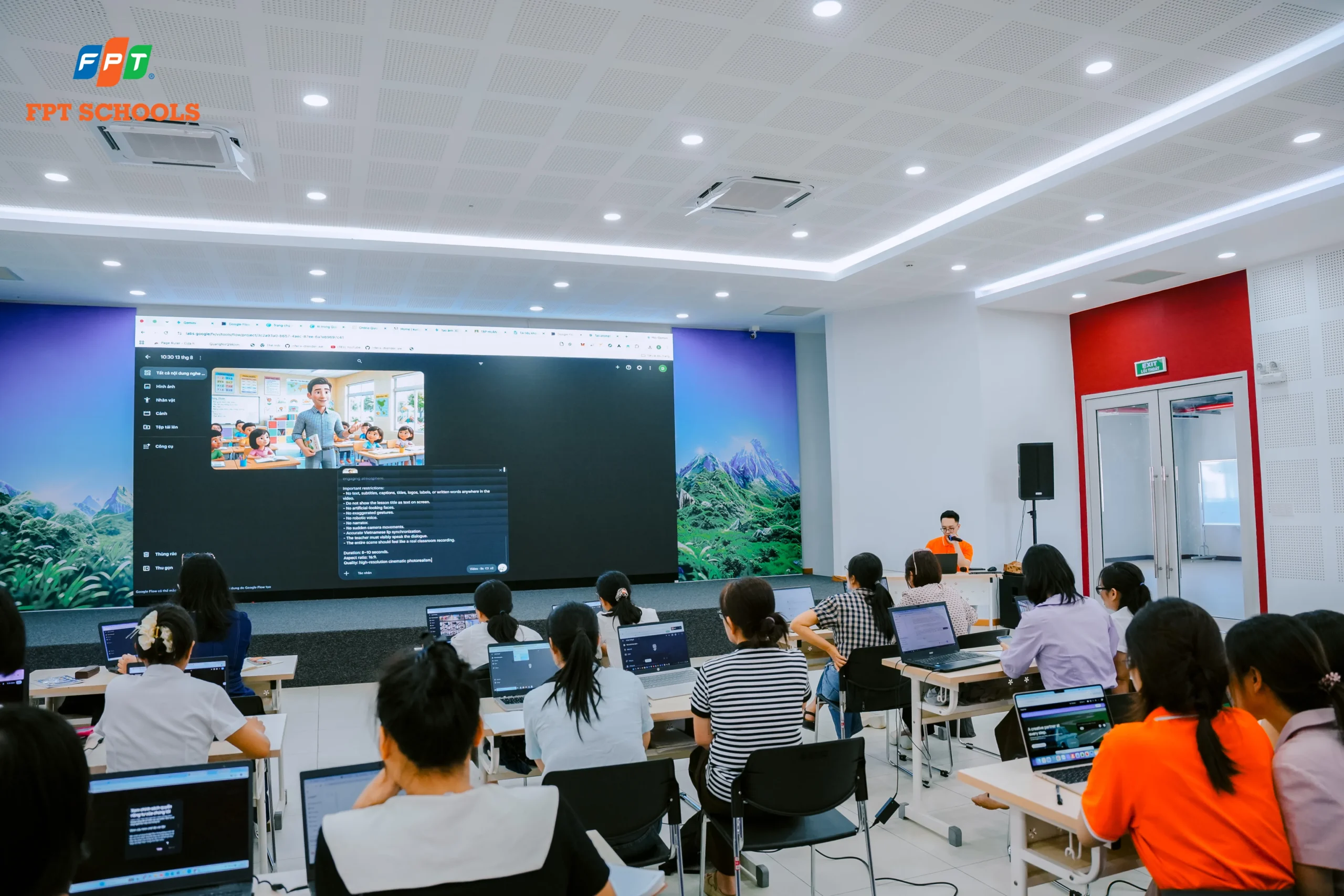 FPT School Thanh Hoá tổ chức chương trình tập huấn năng lực ứng dụng AI cho giáo viên | FPT Schools