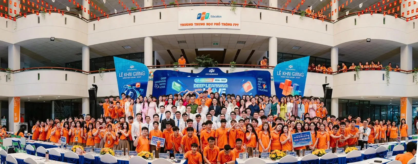 Lễ Khai giảng Phổ Thông FPT Cần Thơ Năm Học 2026-2027: Mở đầu hành trình "Deep Learning with Love" của hơn 700 Fschoolers | FPT Schools