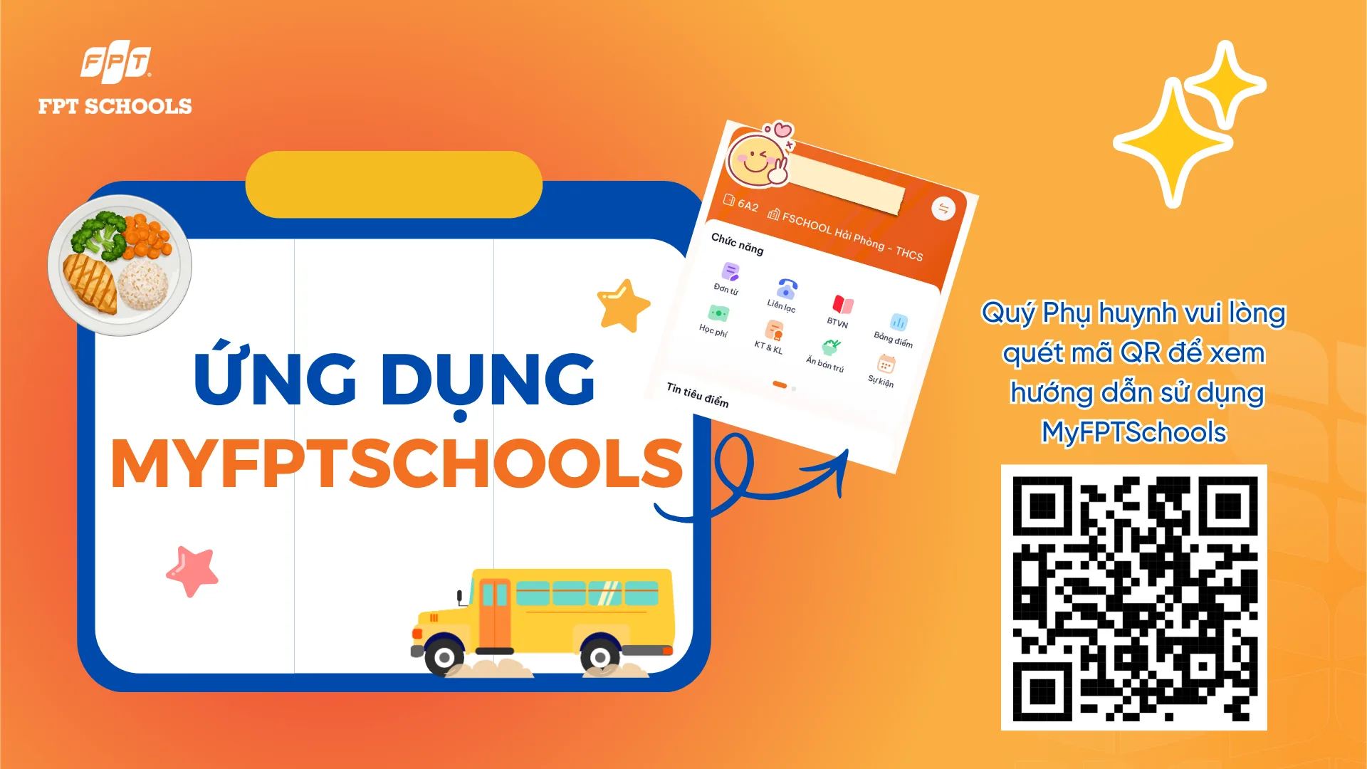 Ứng dụng bán trú My FPT Schools 