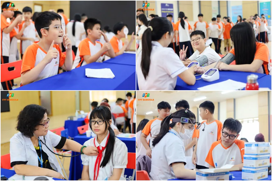 FPT School Cầu Giấy khám sức khỏe đầu năm cho khối THCS