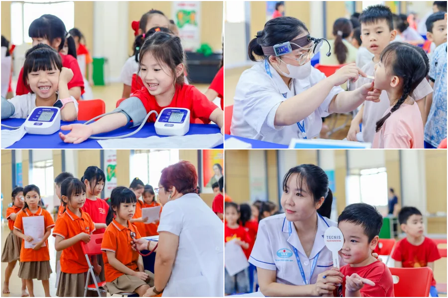 FPT School Cầu Giấy khám sức khỏe đầu năm cho khối Tiểu học 