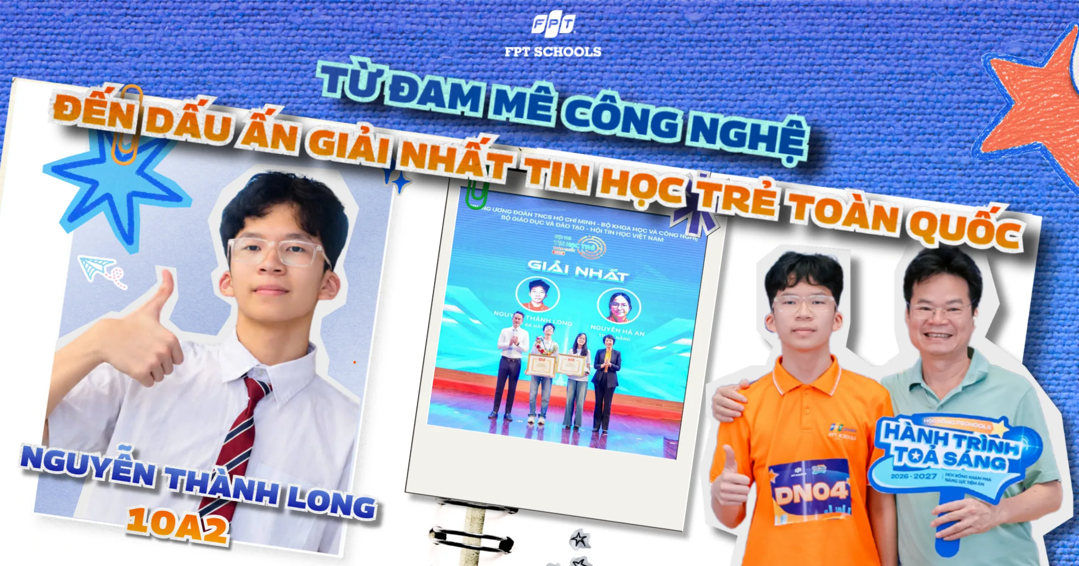 TỪ NIỀM ĐAM MÊ CÔNG NGHỆ ĐẾN DẤU ẤN GIẢI NHẤT TIN HỌC TRẺ TOÀN QUỐC 2026 CỦA NGUYỄN THÀNH LONG | FPT Schools