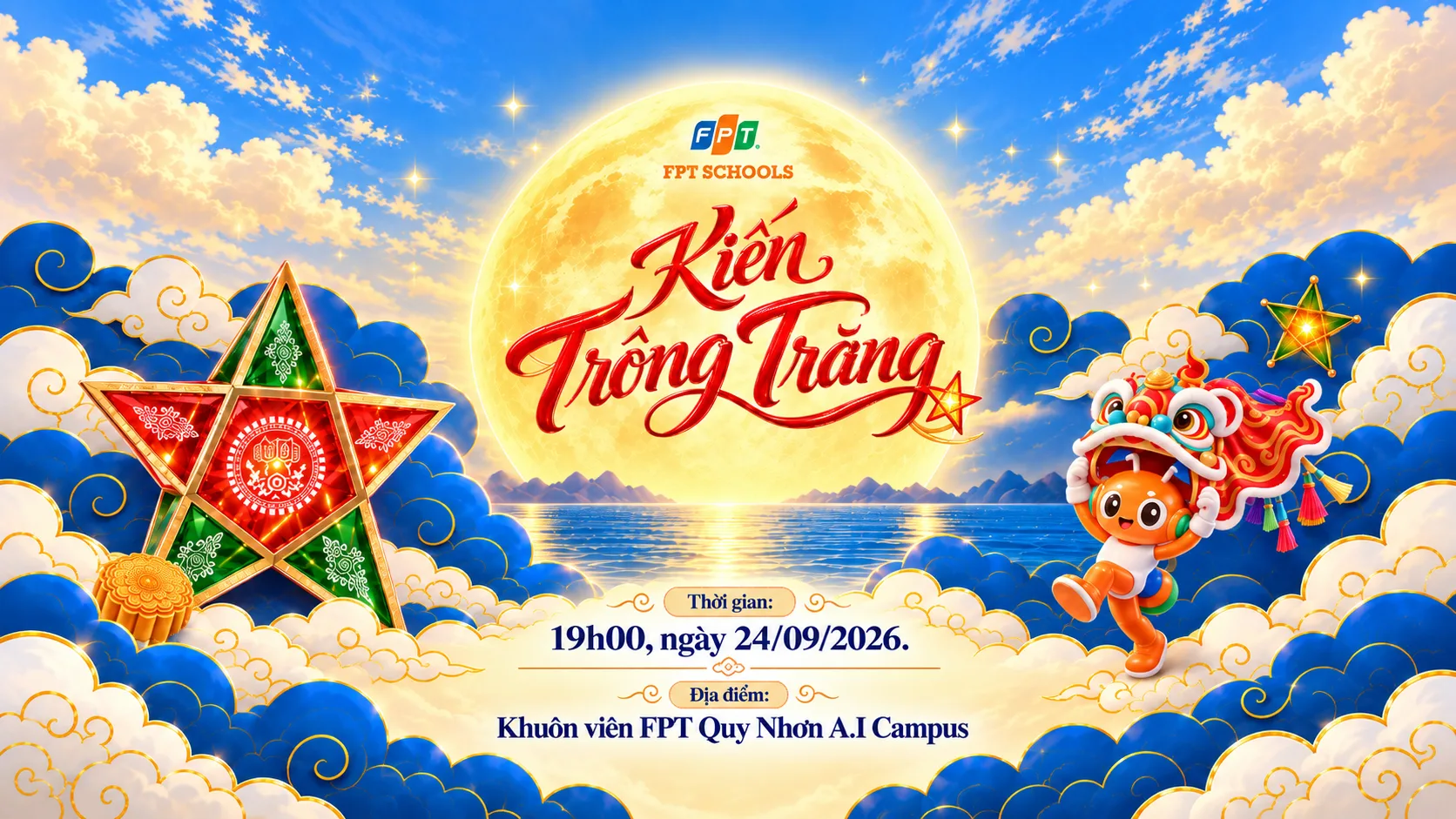Kiến Trông Trăng 2026 – Đêm hội Trung thu tại THPT FPT Quy Nhơn | FPT Schools