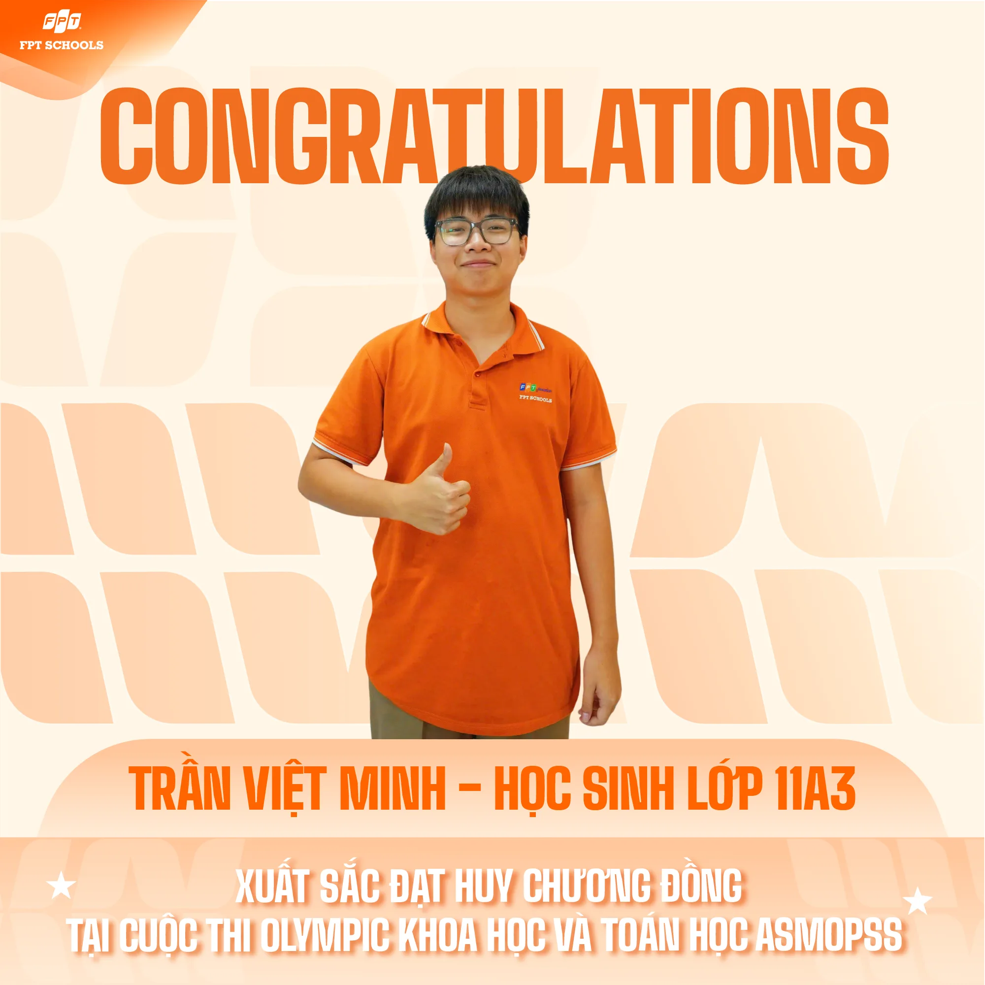HỌC SINH TRƯỜNG THPT FPT TỎA SÁNG TẠI ĐẤU TRƯỜNG OLYMPIC KHOA HỌC VÀ TOÁN HỌC ASMOPSS VÒNG QUỐC GIA | FPT Schools