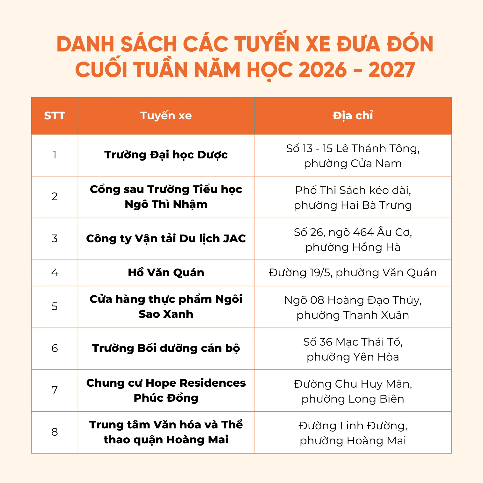 DỊCH VỤ XE ĐƯA ĐÓN CUỐI TUẦN | FPT Schools