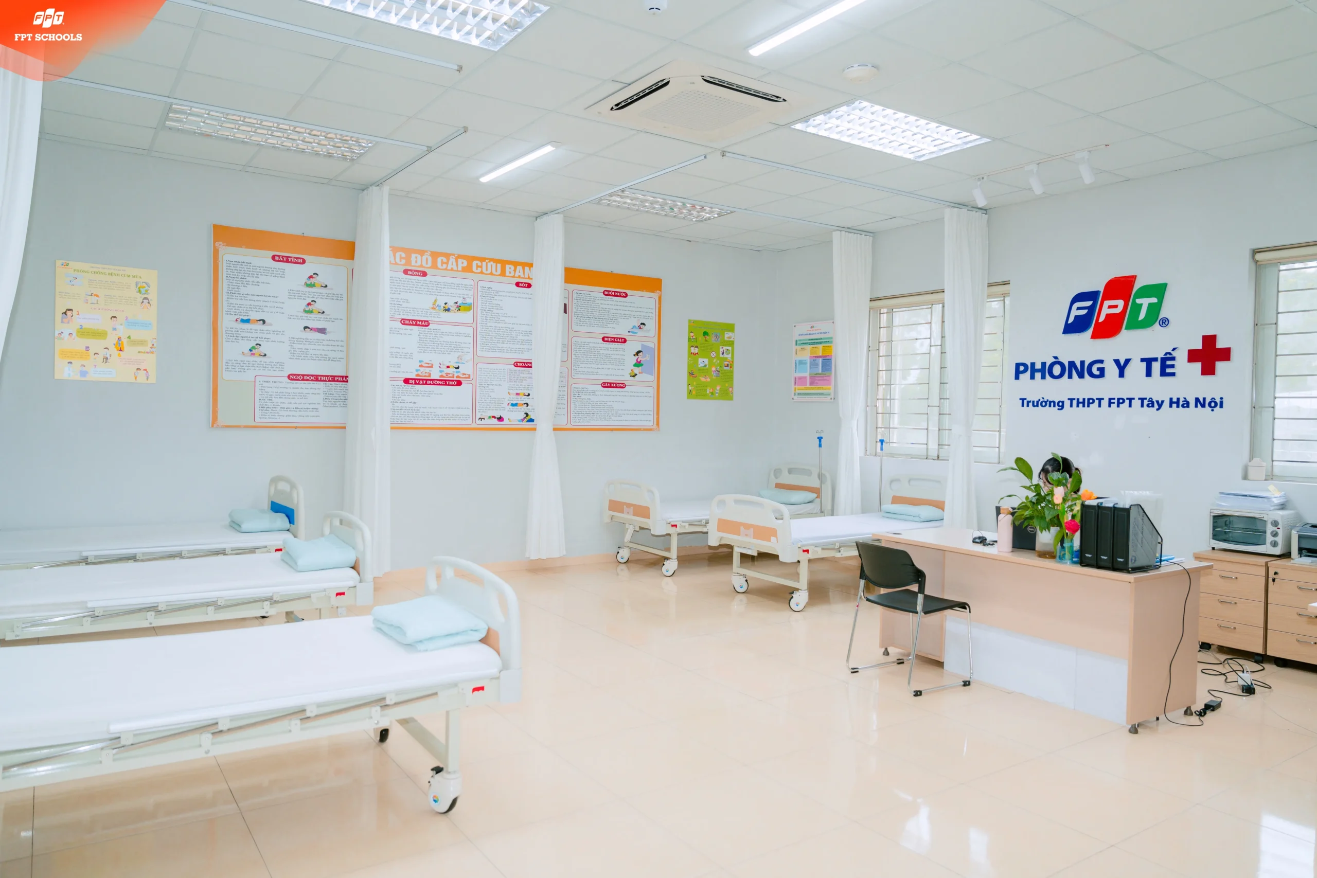 Không gian phòng y tế tại FSchool Tây Hà Nội
