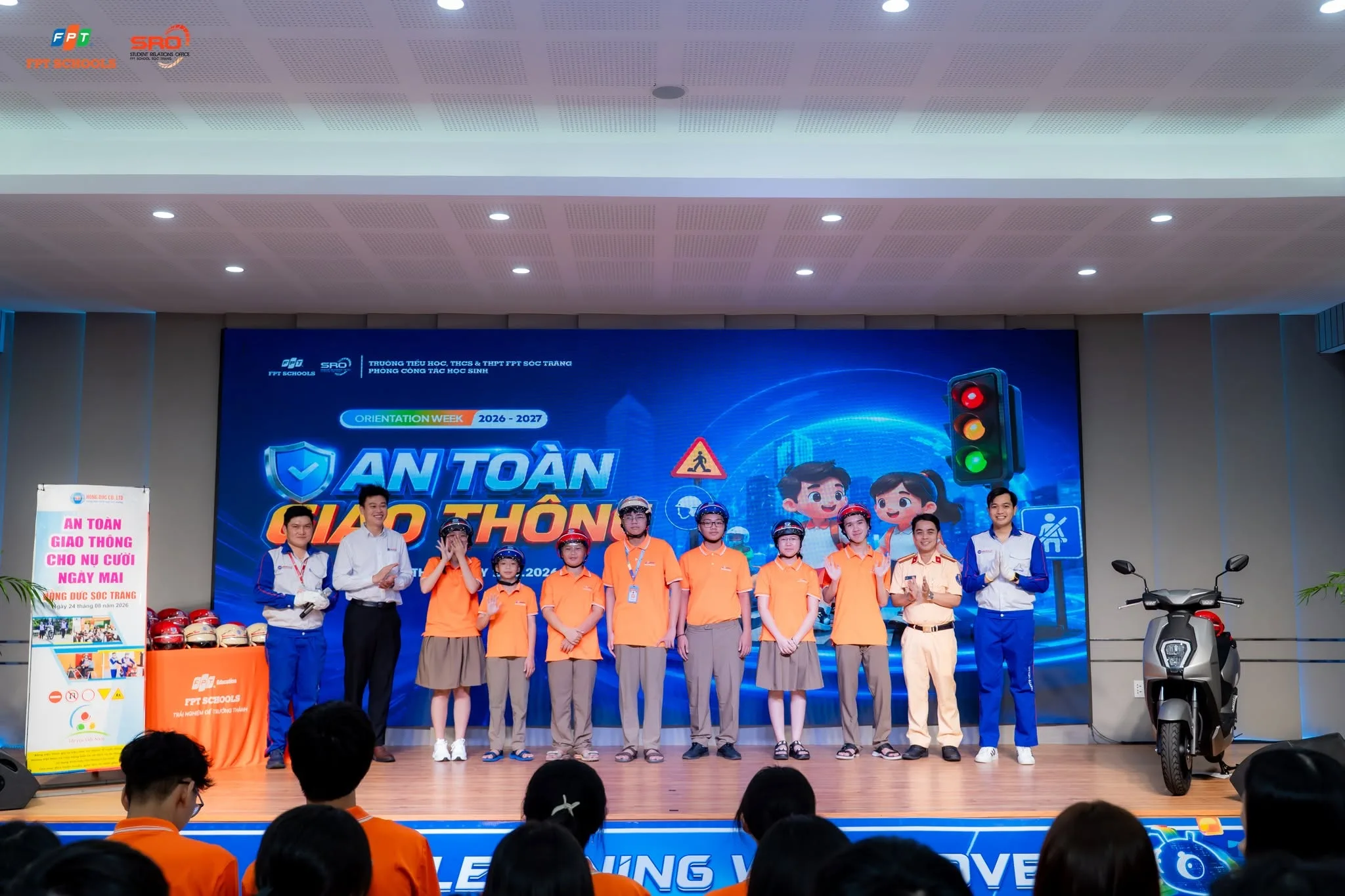 An toàn giao thông tại FPT School Sóc Trăng: Trang bị kiến thức, kỹ năng cho học sinh | FPT Schools