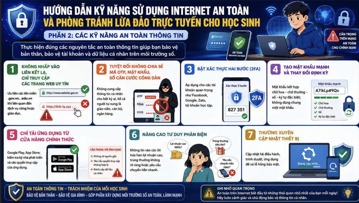 Sử dụng mạng xã hội an toàn FPT School Hải Phòng - các kỹ năng an toàn thông tin