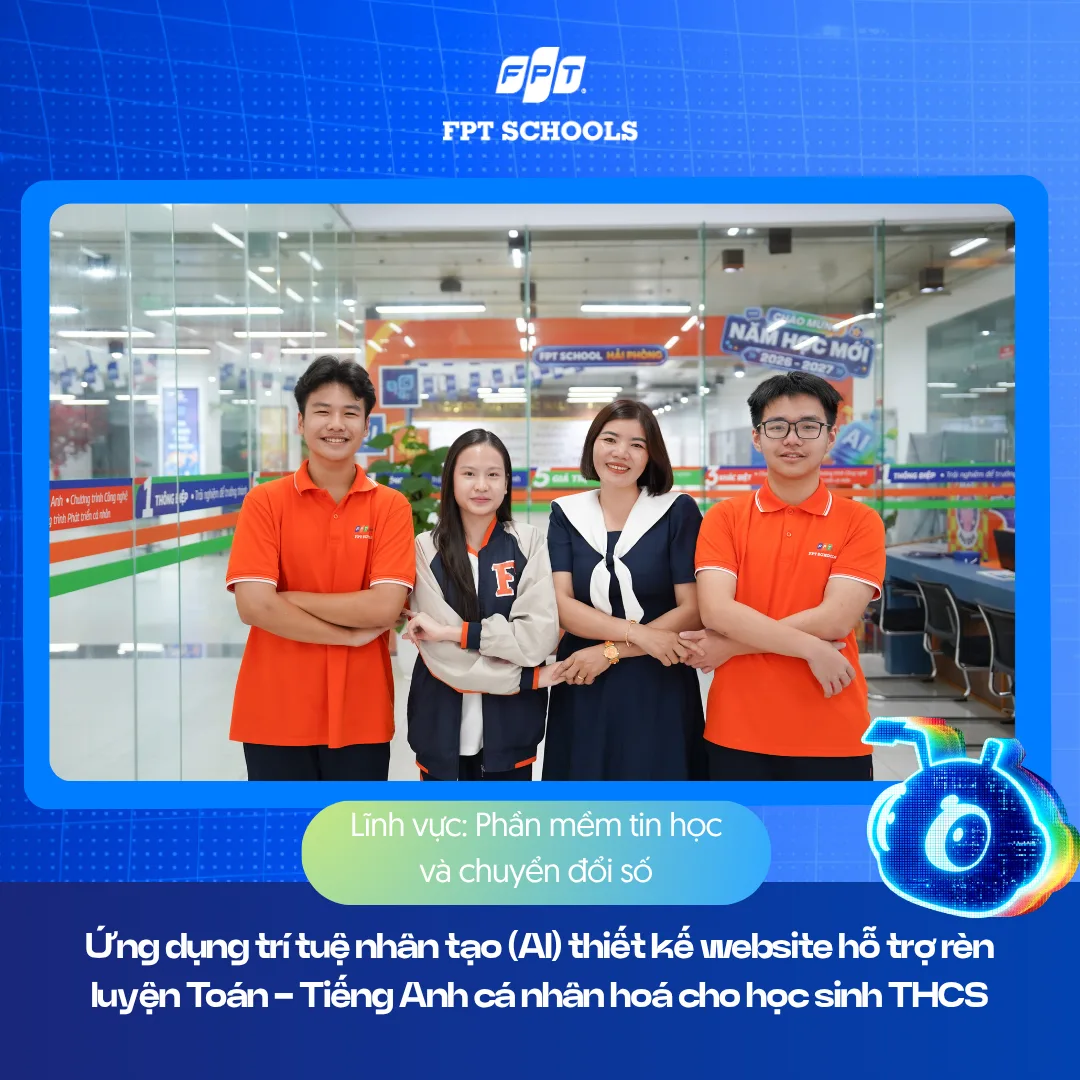 Cuộc thi Sáng tạo 2026: FPT School Hải Phòng góp 4 sản phẩm vào vòng Toàn quốc | FPT Schools