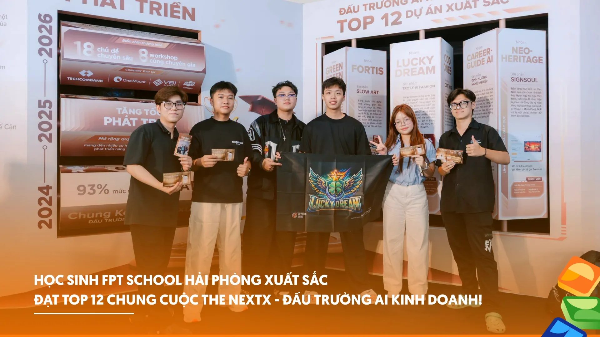 Học sinh FPT School Hải Phòng xuất sắc vào Top 12 The NextX – Đấu trường AI kinh doanh | FPT Schools