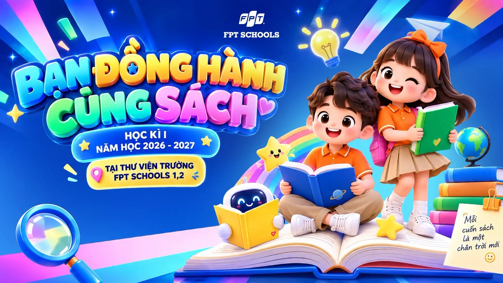 FSCHOOLERS ƠI, CÙNG THAM GIA “BẠN ĐỒNG HÀNH CÙNG SÁCH” | FPT Schools