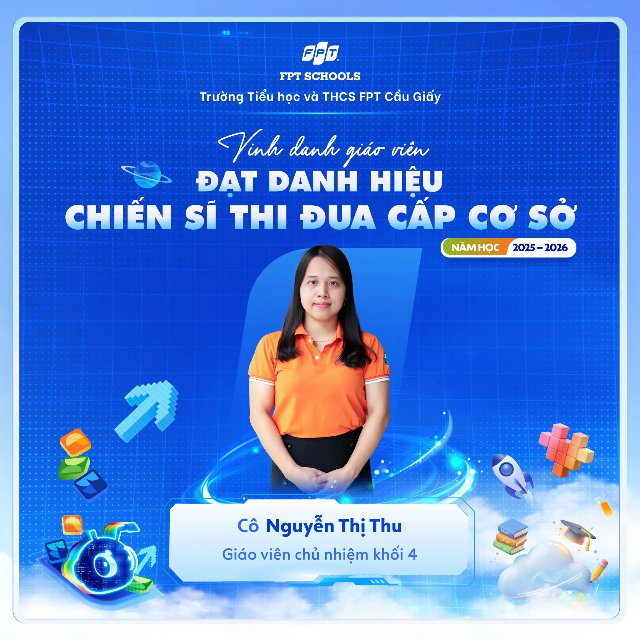 13 giáo viên FPT School Cầu Giấy đạt danh hiệu chiến sĩ thi đua cấp cơ sở  | FPT Schools