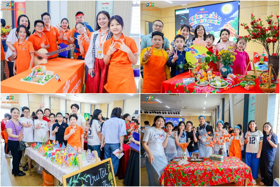 Học sinh FPT School Cầu Giấy làm bánh trung thu 