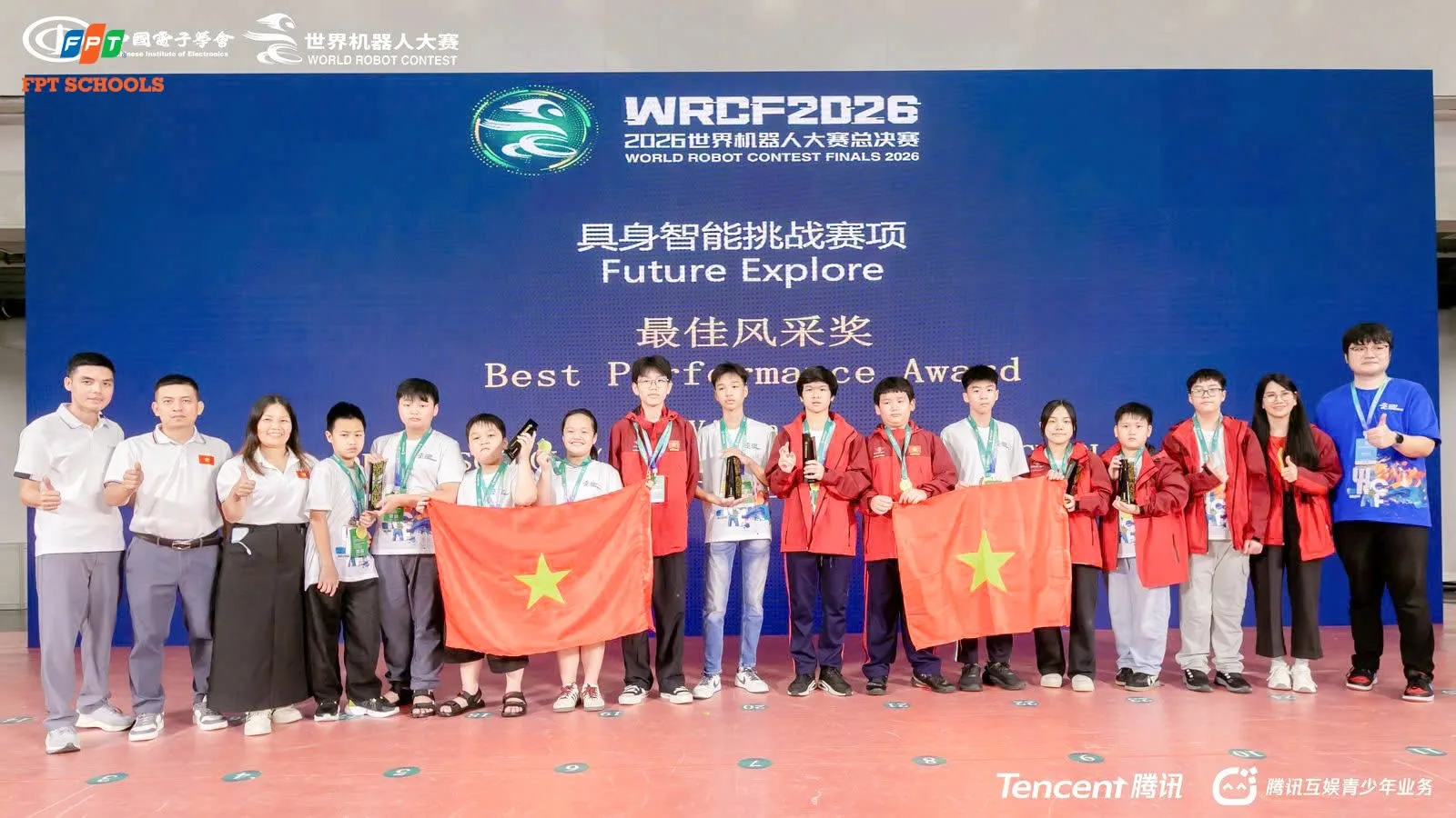 FSCHOOLER BẮC GIANG VÔ ĐỊCH GIẢI ĐẤU ROBOT QUỐC TẾ MWRC 2026 TẠI BẮC KINH | FPT Schools