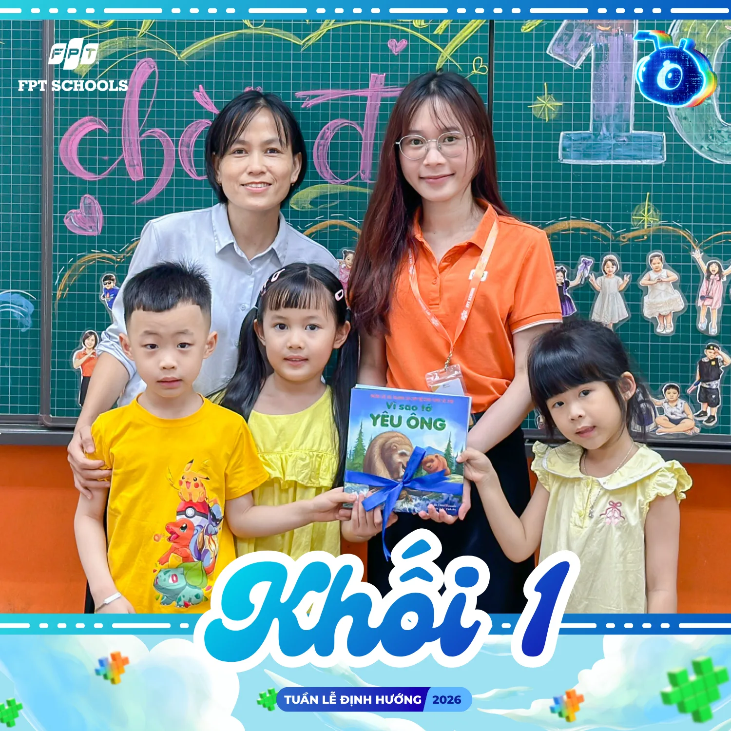 Tặng sách đầu năm học, nuôi dưỡng ước mơ cho các FPTers khối 1 và khối 6  | FPT Schools