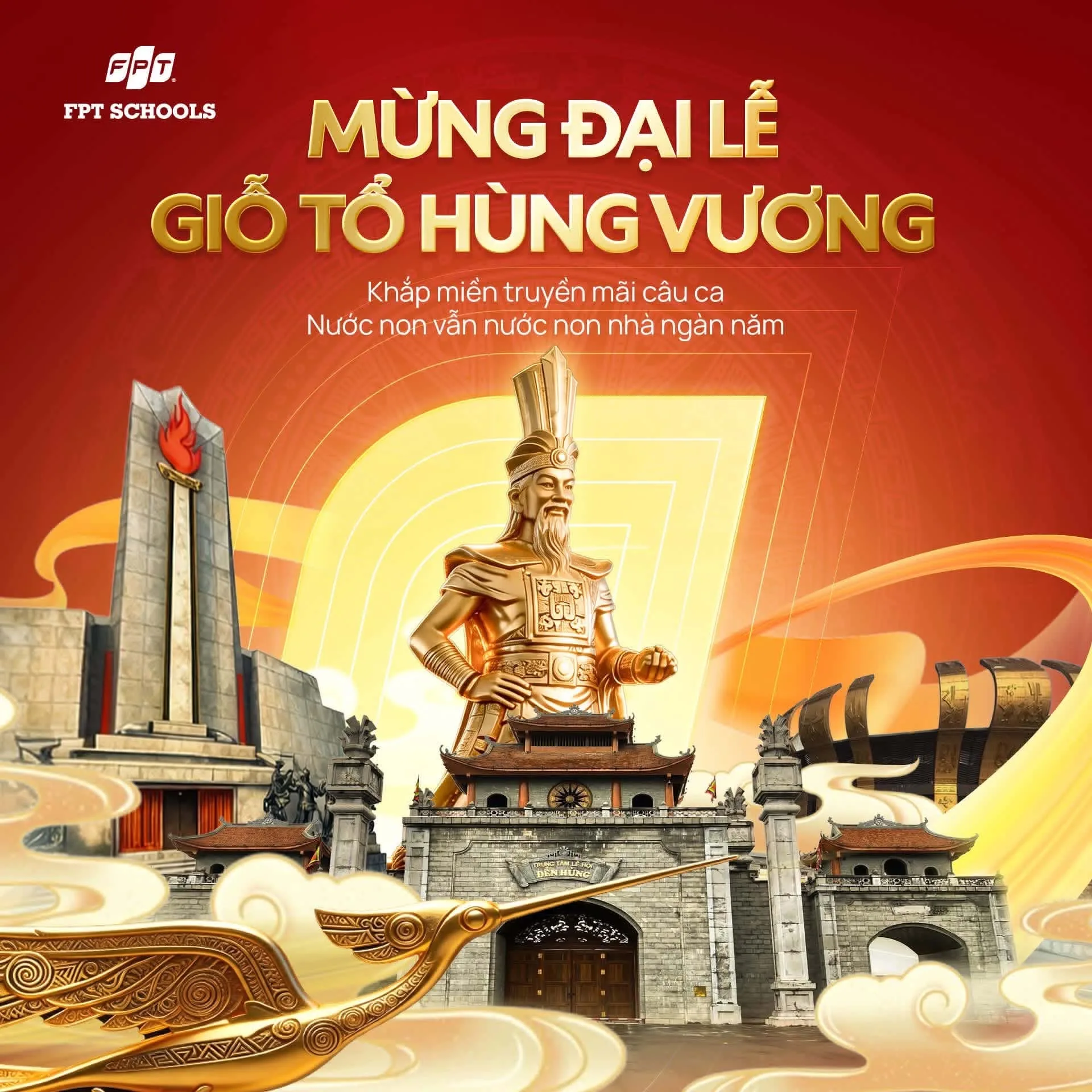 FPT School Bắc Ninh hướng về ngày Giỗ Tổ Hùng Vương | FPT Schools