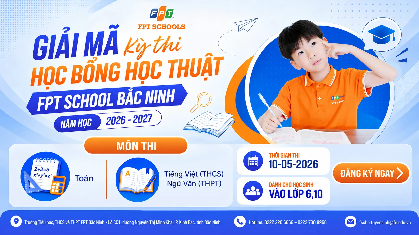 Khởi động Kỳ thi Tìm kiếm Học bổng Học thuật năm học 2026–2027 tại FPT School Bắc Ninh | FPT Schools