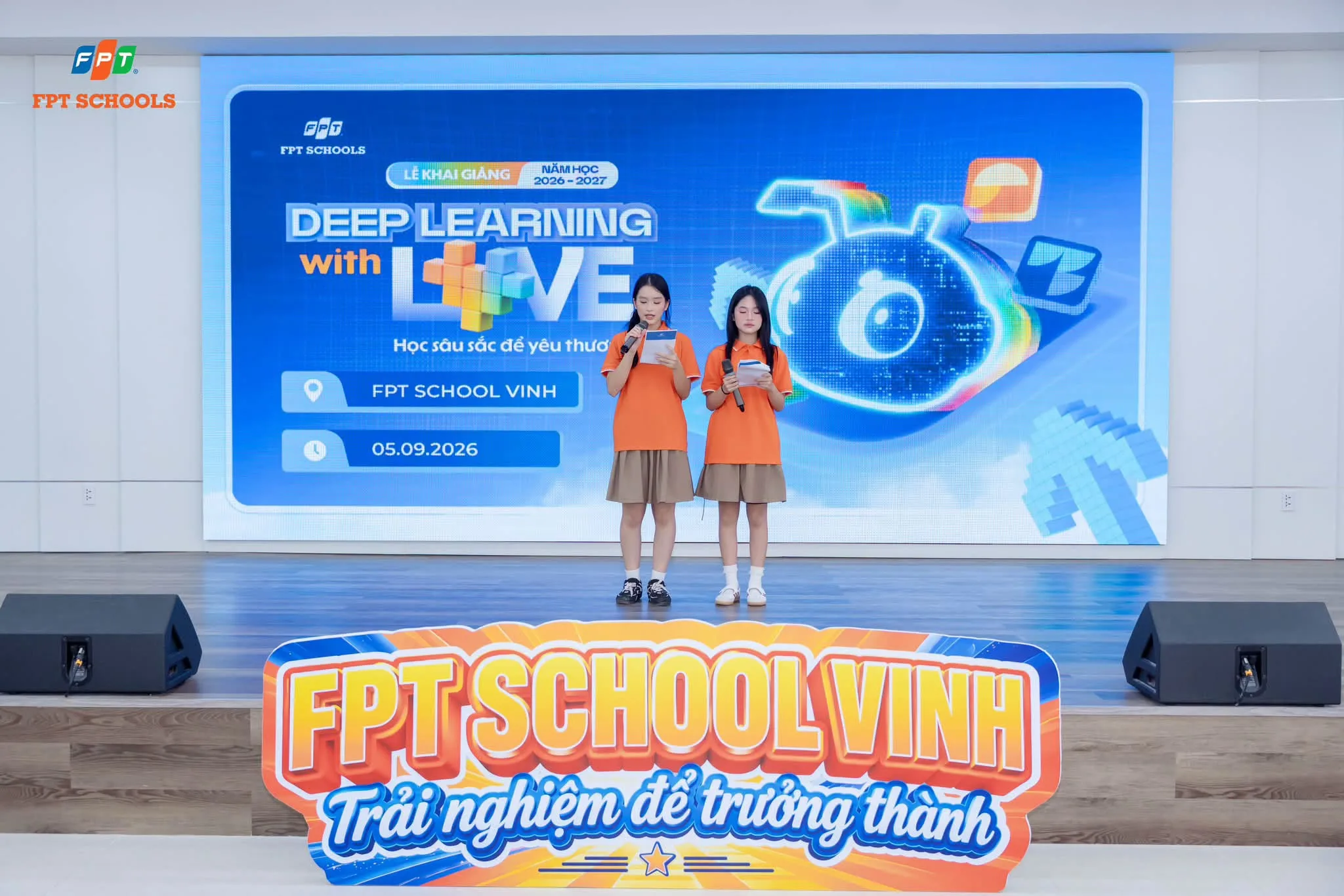 FPT School Vinh khai giảng năm học 2026 - 2027, lan tỏa tinh thần “Học sâu sắc để yêu thương” | FPT Schools