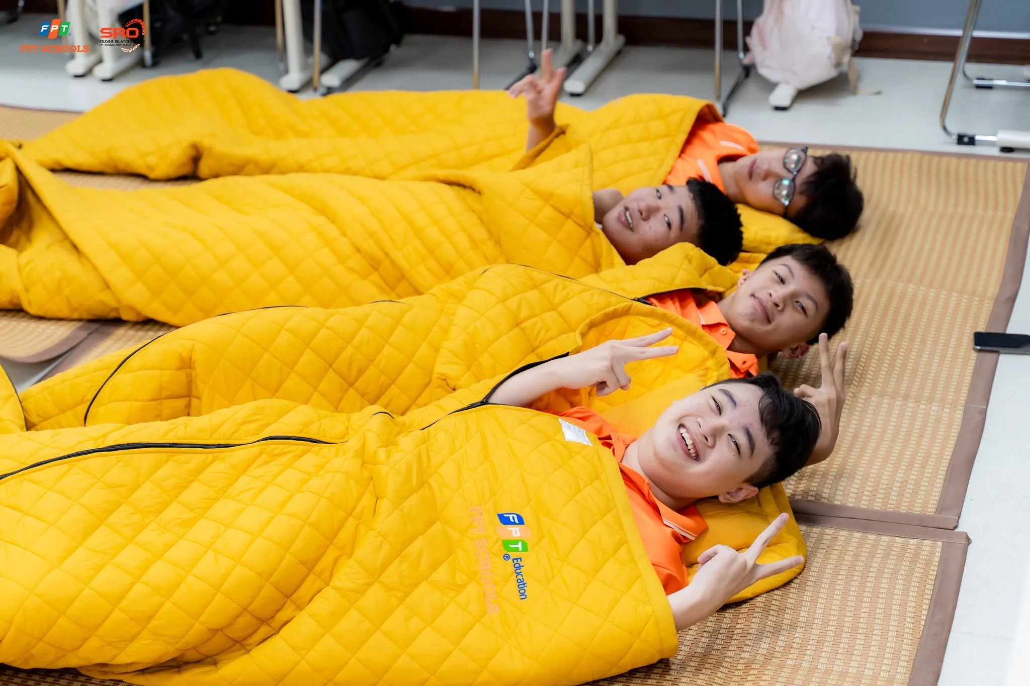 Giờ ngủ trưa tại FPT School Sóc Trăng