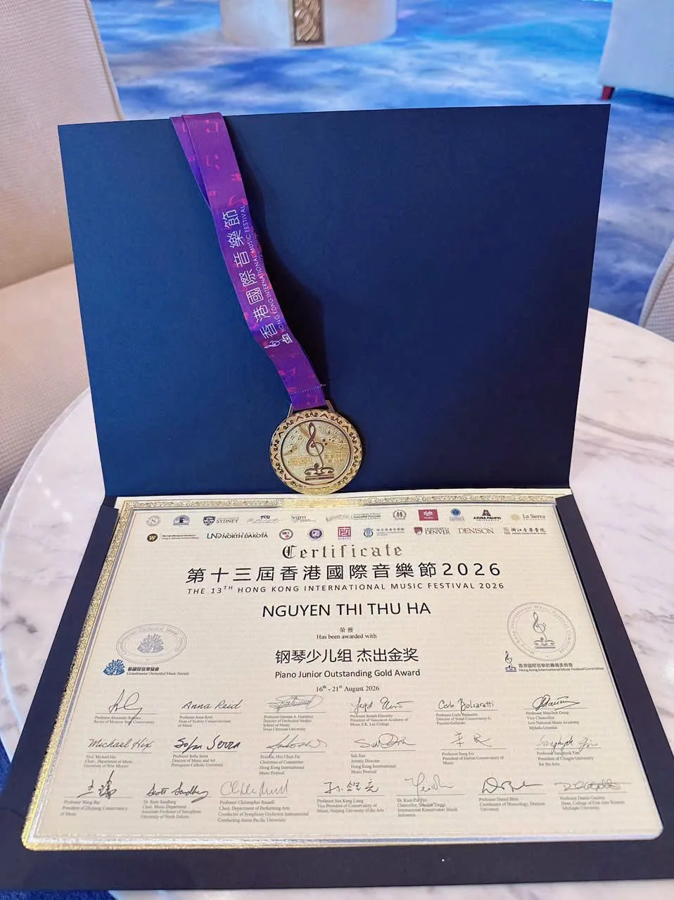 NGUYỄN THỊ THU HÀ – FPT SCHOOL BẮC GIANG GIÀNH GIẢI VÀNG PIANO TẠI HONG KONG INTERNATIONAL MUSIC FESTIVAL 2026 | FPT Schools
