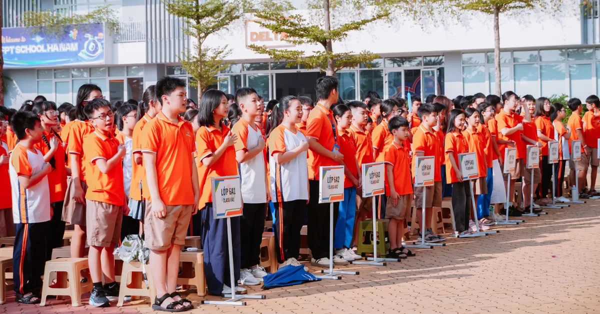 Sinh hoạt đầu tuần Khối THCS tại FPT School Hà Nam: Lan tỏa điều tử tế, sẵn sàng đón Trung thu | FPT Schools