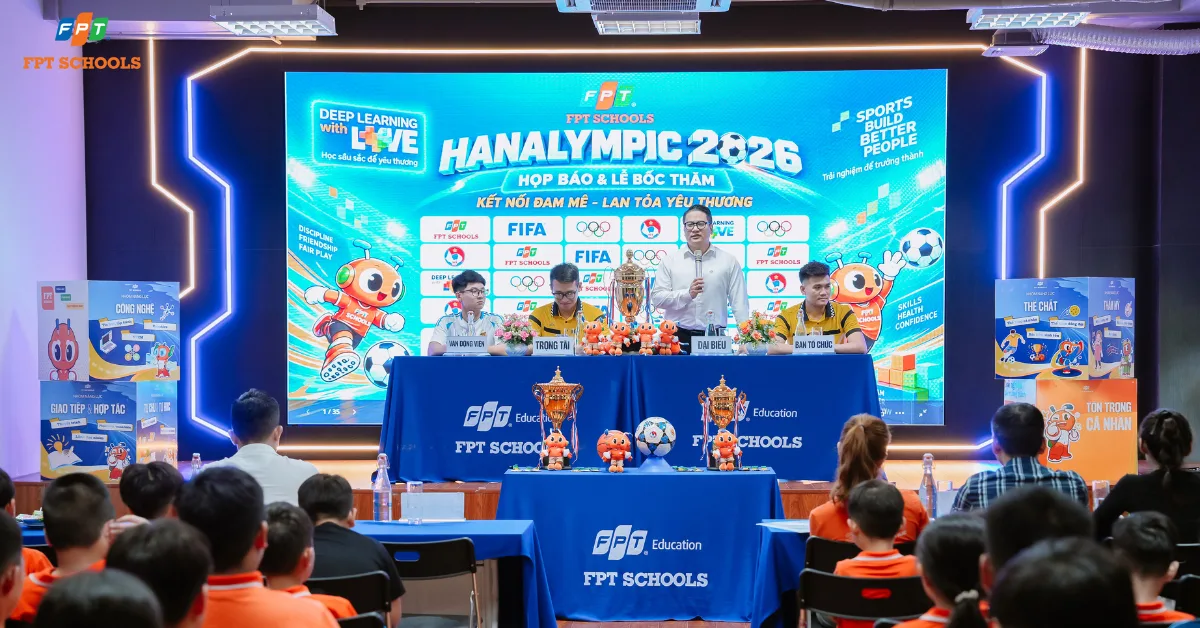 HANALYMPIC 2026 tiếp tục nóng – Học sinh FPT School Hà Nam sẵn sàng cho những trận cầu rực lửa! | FPT Schools