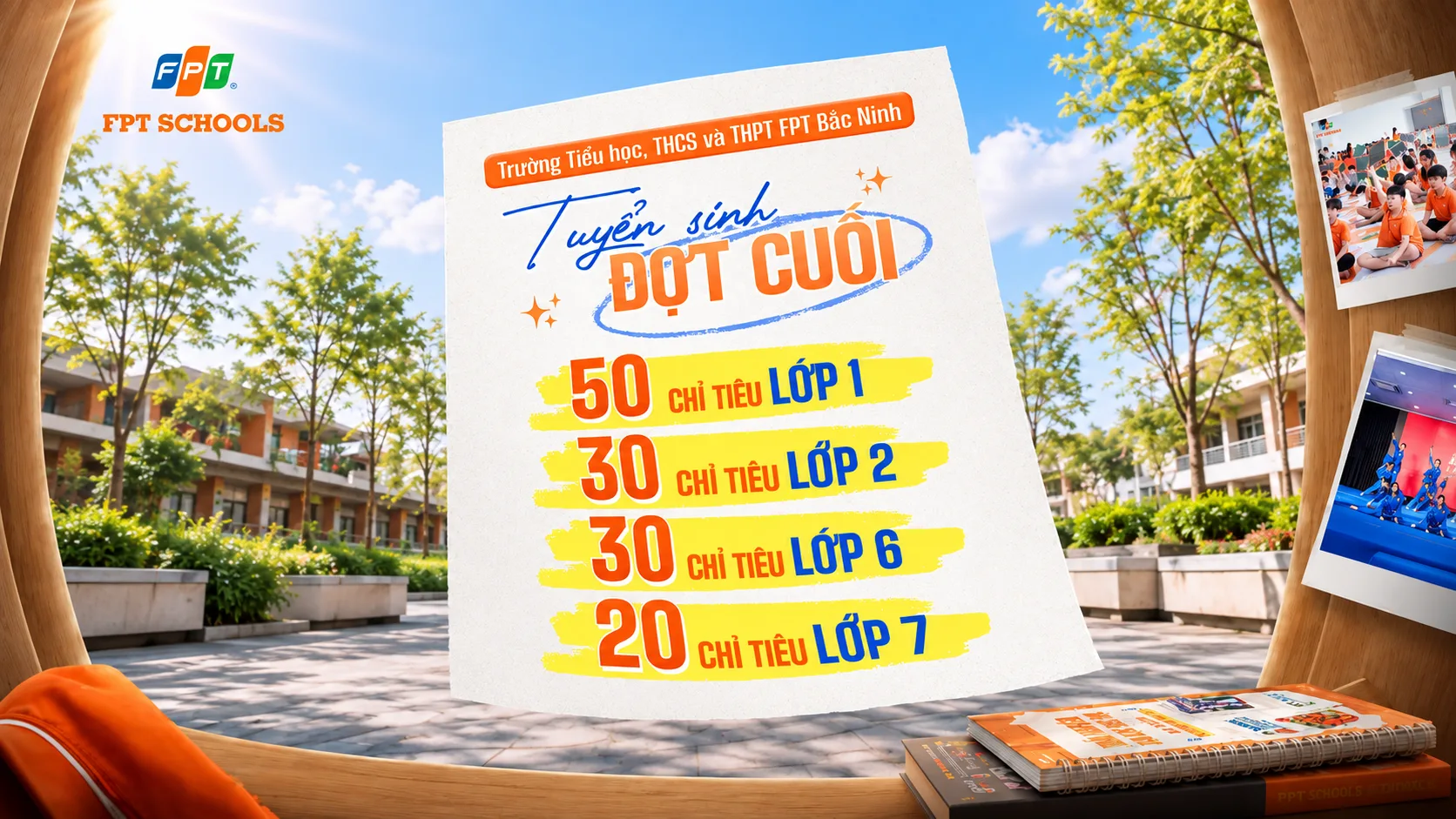 Đợt tuyển sinh cuối cùng dành cho khối 1, 2, 6 và 7 tại FPT School Bắc Ninh | FPT Schools
