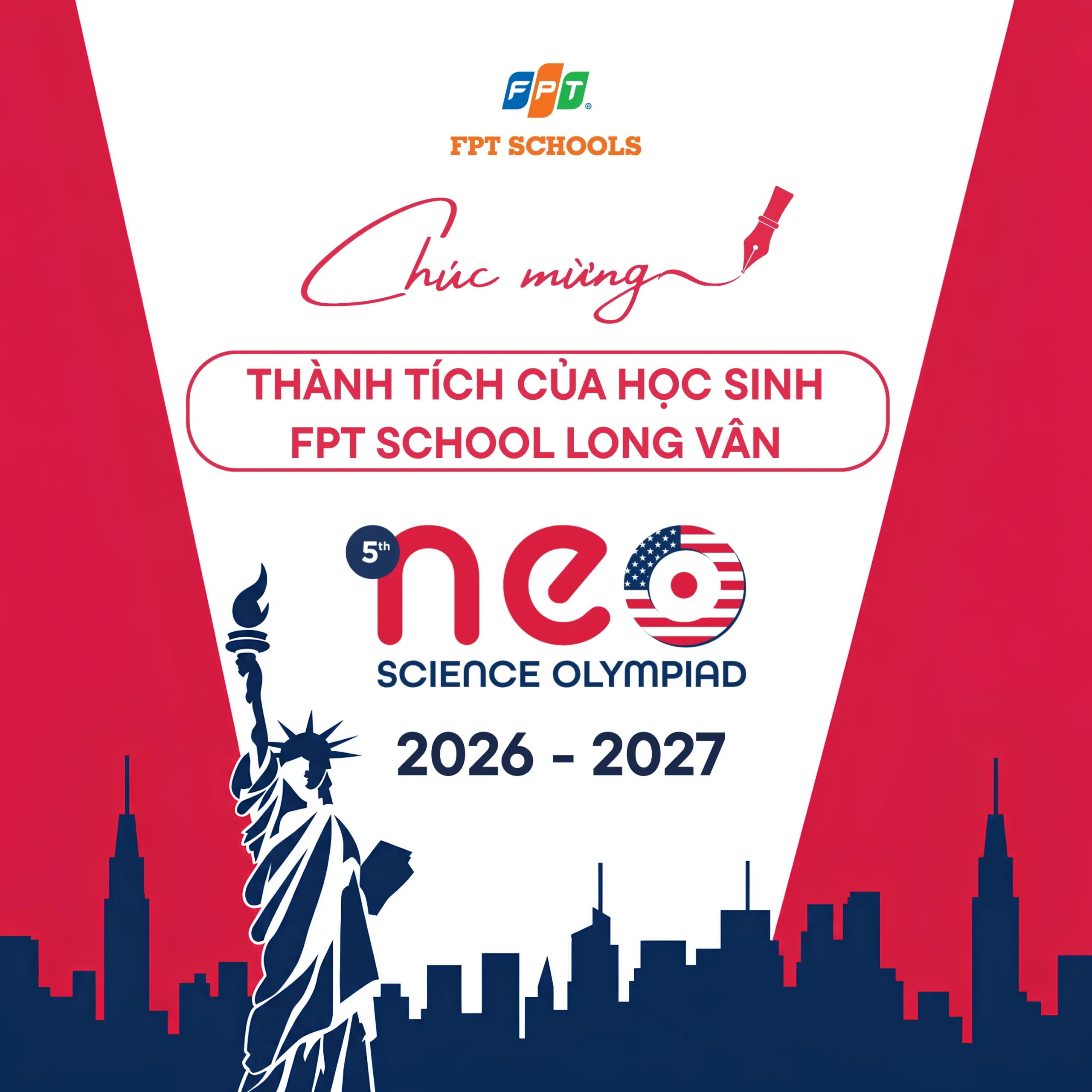 Học sinh FPT School Long Vân ghi dấu ấn tại NEO Science Olympiad 2026-2027, hướng tới Vòng Chung kết tại Mỹ | FPT Schools