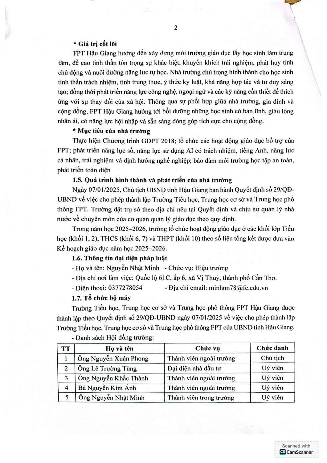 FSC HẬU GIANG – BÁO CÁO THƯỜNG NIÊN NĂM HỌC 2025 - 2026 | FPT Schools