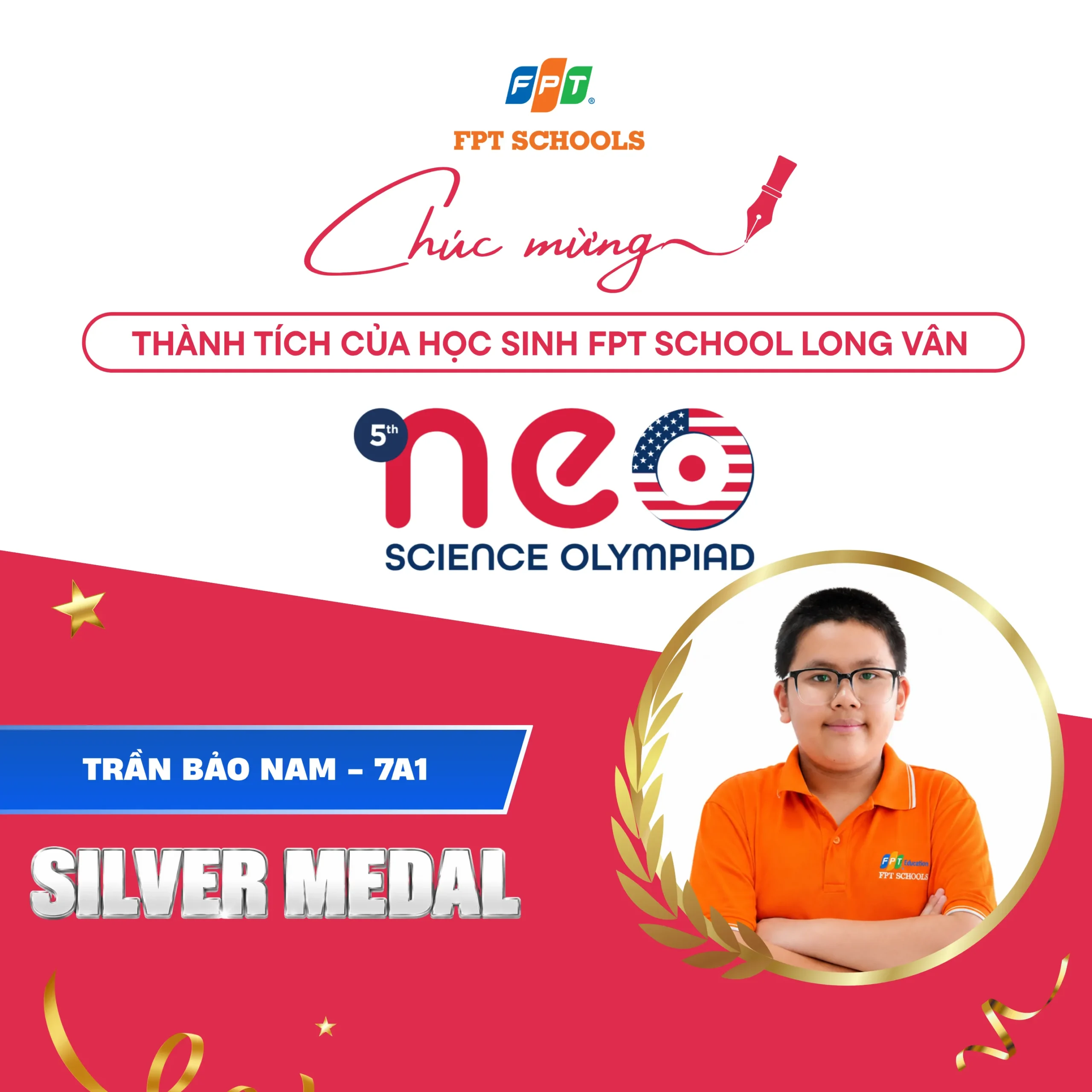 Học sinh FPT School Long Vân ghi dấu ấn tại NEO Science Olympiad 2026-2027, hướng tới Vòng Chung kết tại Mỹ | FPT Schools