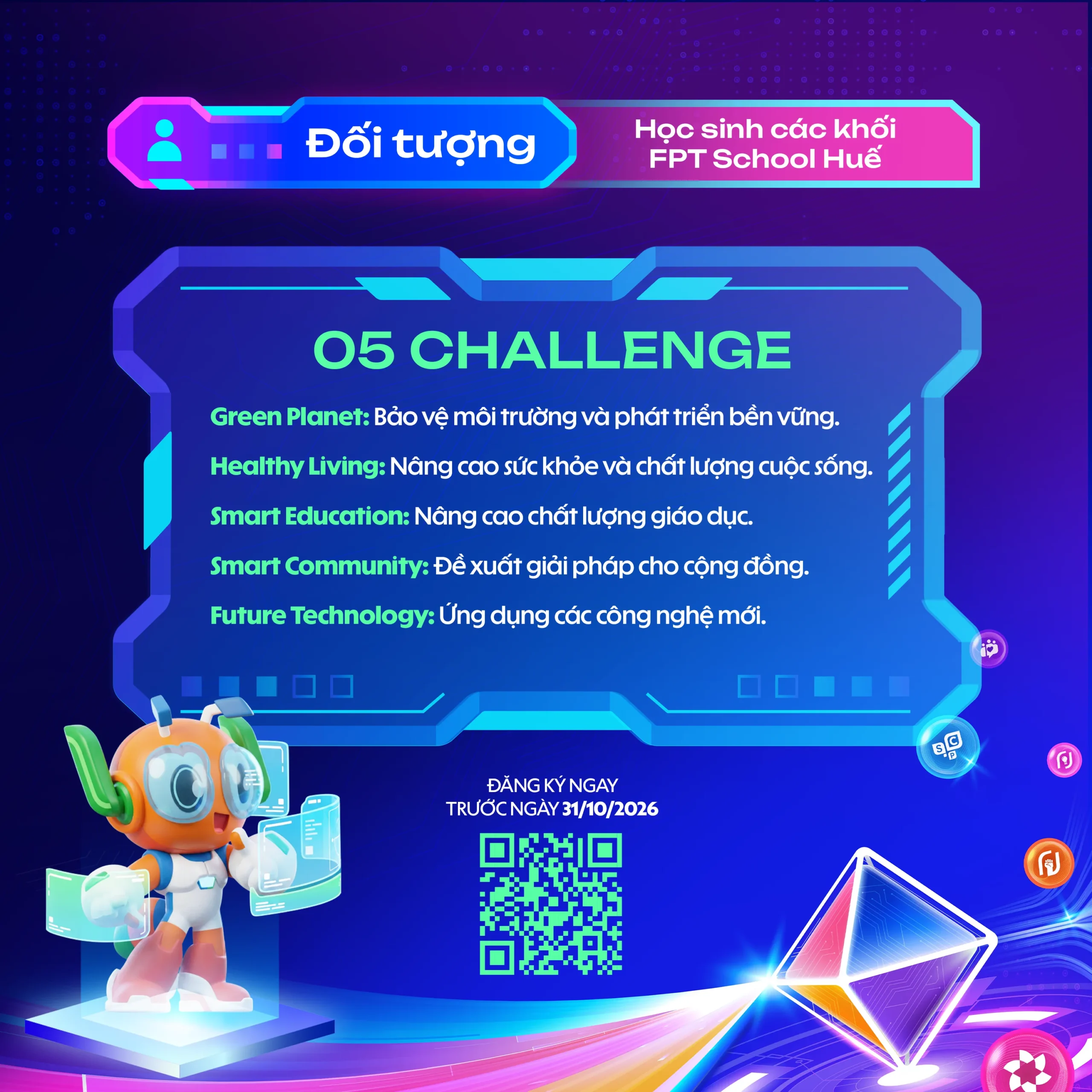 5 Challenge để học sinh FSC Huế chọn