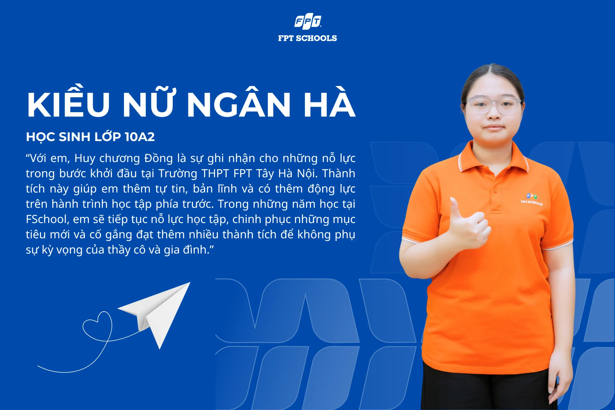 KIỀU NỮ NGÂN HÀ: TỪ HỌC BỔNG 70% ĐẾN HUY CHƯƠNG ASMOPSS, BƯỚC ĐẦU VỚI TINH THẦN BỨT PHÁ | FPT Schools