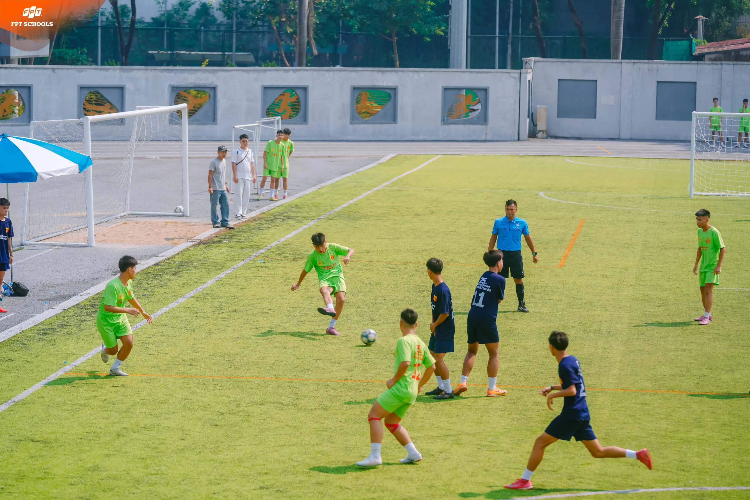 TUYỂN THỦ NHÀ FSCHOOL HÒA LẠC TỎA SÁNG TẠI GIẢI BÓNG ĐÁ HỌC SINH THPT HÀ NỘI – AN NINH THỦ ĐÔ | FPT Schools